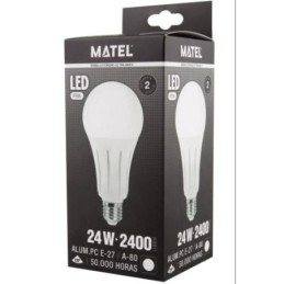 BOMBILLA LED ESTANDAR E27 24 WATIOS FRIA 23294