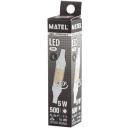 BOMBILLA LED LINEAL 78MM R7S 5 WATIOS 360º FRIA