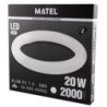 TUBO FLUORESCENTE LED T9 CIRCULAR 30CM 20W FRIA