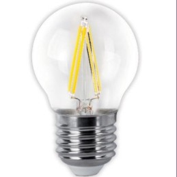 BOMBILLA LED FILAMENTO ESFERICA CLARA E27 4W 400LM