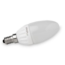 BOMBILLA LED VELA MATE 4,5 W. FRIA E14 380 LUMEN
