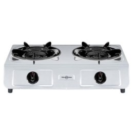 HORNILLO GAS NATURAL 2 FUEGOS INOX 265IN