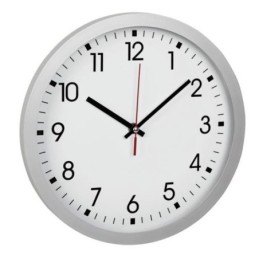 RELOJ PARED PLATA 300 MM. 60.3035.02