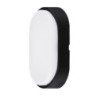 APLIQUE LED OVALADO NGO./BCO.700LM 10W 4000K IP54