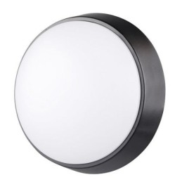 APLIQUE LED REDONDO NGO./BCO. 700LM 10W 4000K IP54