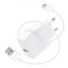 CARGADOR USB 5V 2.4A + CABLE TIPO C 1M 37250000