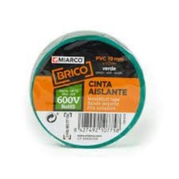 CINTA AISLANTE BRICO 19MMX20M VERDE  10785