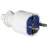 CLAVIJA TOMA TIERRA 2P+T 16A 250V BLANCA 706CB
