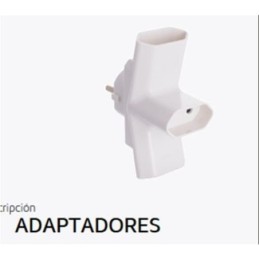 ADAPTADOR 3 TOMAS BIP. 16 A 15097