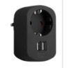 ADAPTADOR COMBI 1 TOMA 16A 250V+2 USB 3.15A NGO.