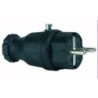 CLAVIJA GOMA 100% 16A 250V NEGRO CL507613