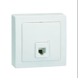TOMA TELEFONO RJ-11 BLANCA G73480-20 S73