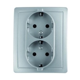 DOBLE BASE ENCHUFE CON TT. ALUMINIO F1591459026