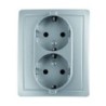DOBLE BASE ENCHUFE CON TT. ALUMINIO F1591459026