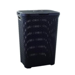 CESTO NATURAL C/TAPA STYLE 60 L. CHOCOLATE 189206