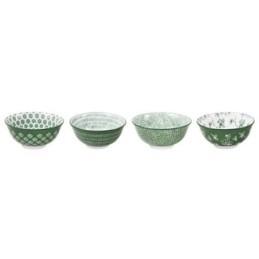 BOL PORCELANA SURTIDO "L" VERDE 15CM 691902