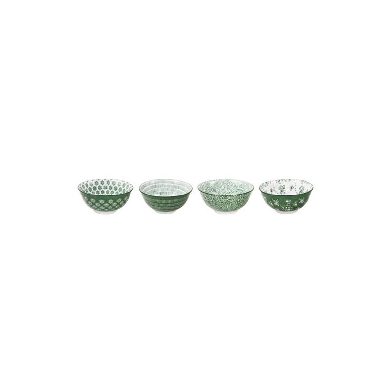 BOL PORCELANA SURTIDO "L" VERDE 15CM 691902