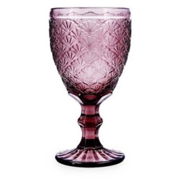 COPA VIDRIO ROSA RELIEVE ROSE MOON (CAJA-6UND)