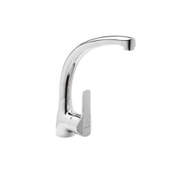GRIFO MONOMANDO FREGADERO CAÑO FUNDIDO CROMO ANTIC