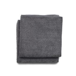 SET 2 PAÑOS DE COCINA MICROFIBRA 30X30CM GRIS OSC.