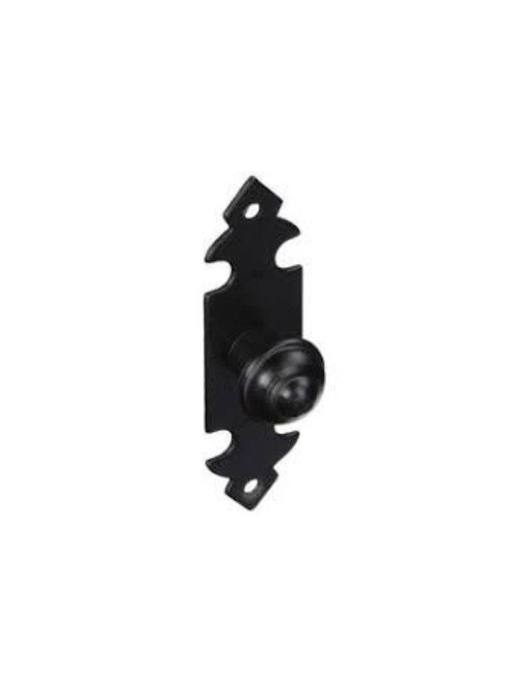 TIRADOR POMO PLACA LISA 25X90 MM.