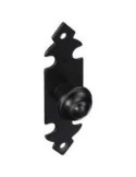 TIRADOR POMO PLACA LISA 25X90 MM.