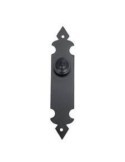 TIRADOR POMO PLACA LISA 30X150 MM.