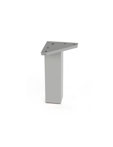 PATA CUADRADA ABS 40*80 MM ALUMINIO MATE  50012AL