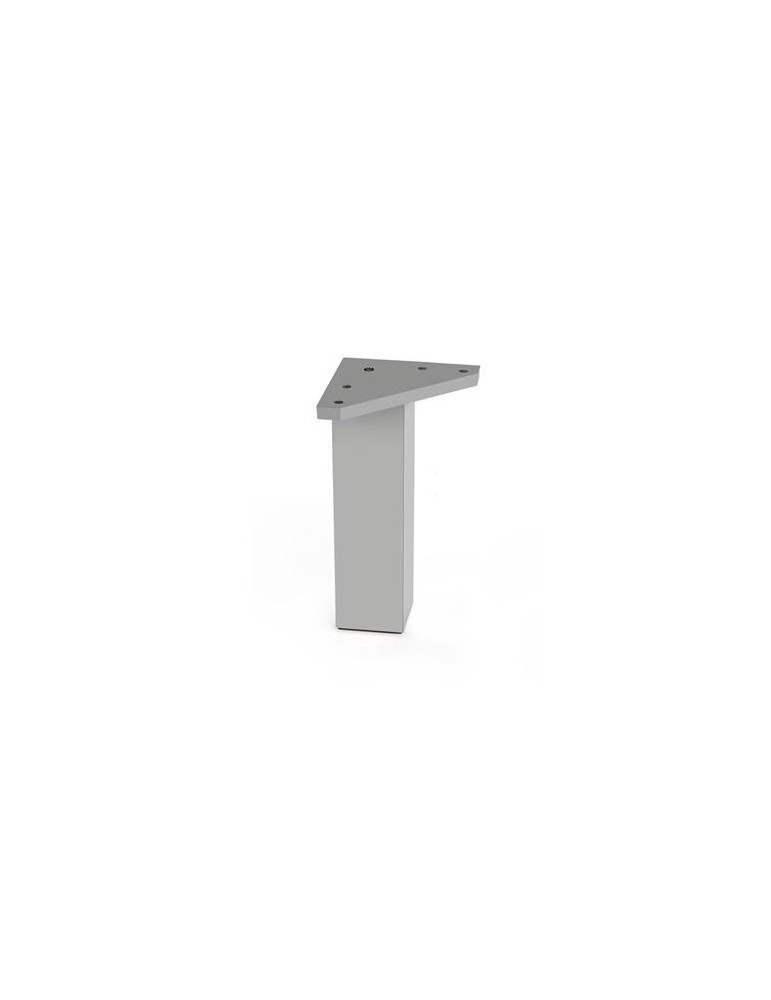 PATA CUADRADA ABS 40*80 MM ALUMINIO MATE  50012AL