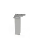 PATA CUADRADA ABS 40*80 MM ALUMINIO MATE  50012AL