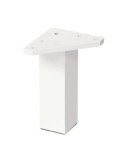 PATA CUADRADA ABS 40*120 MM BLANCO  50014BL