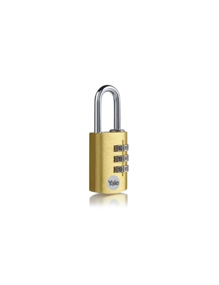 CANDADO COMBIN. ALUM. 20MM. DORADO YE3CB/20/121/GO