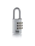 CANDADO COMBIN. ALUM. 20MM. PLATA YE3CB/20/121/S