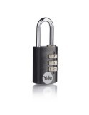 CANDADO COMBIN. ALUM. 30MM. NEGRO YE3CB/28/126/BK