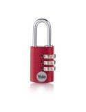 CANDADO COMBIN. ALUM. 30MM. ROJO YE3CB/28/126/CO