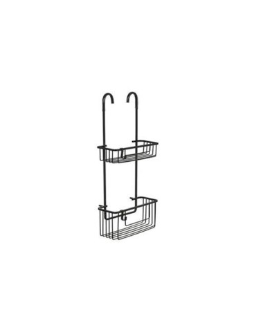 CESTILLO C/ COLGADOR GRIFO 2 ALT ALUMINIUM / BLACK