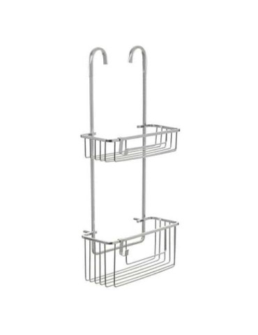 CESTILLO C/ COLGADOR GRIFO 2 ALTURAS ALUMINIO