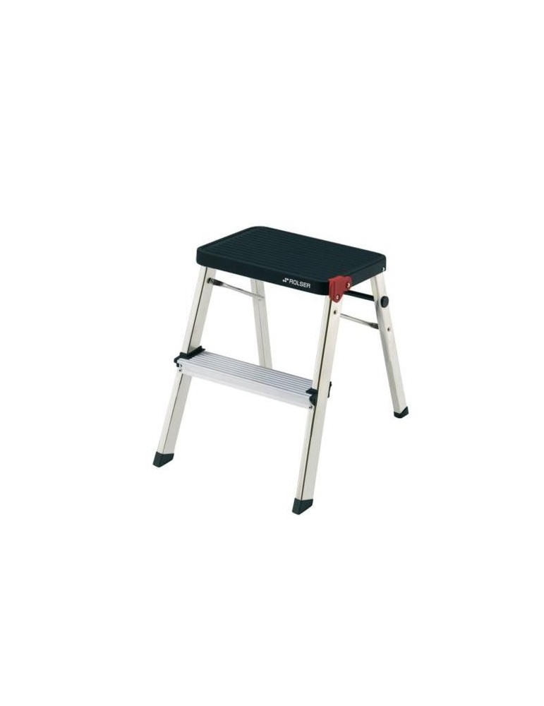 TABURETE M/2 NEGRO 2 PELDAÑOS  MD2001