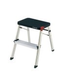 TABURETE M/2 NEGRO 2 PELDAÑOS  MD2001