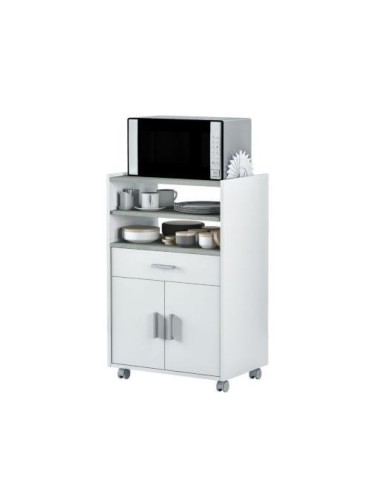 MUEBLE AUXILIAR MICROONDAS BLANCO/GRIS 0L9910A