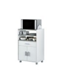 MUEBLE AUXILIAR MICROONDAS BLANCO/GRIS 0L9910A
