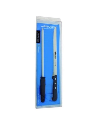 CUCHILLO JAMON.+CHAIRA ESTUCHE 2855
