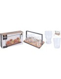 SET BANDEJA CON VASOS 9PZAS. 210000510