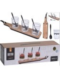 SET TABLA CON VASOS 7PZAS 210000520