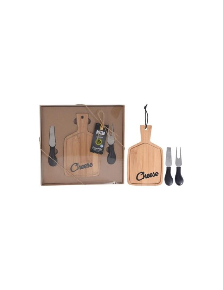 TABLA DE QUESOS BAMBU CON CUCHILLO INOX. 210000550