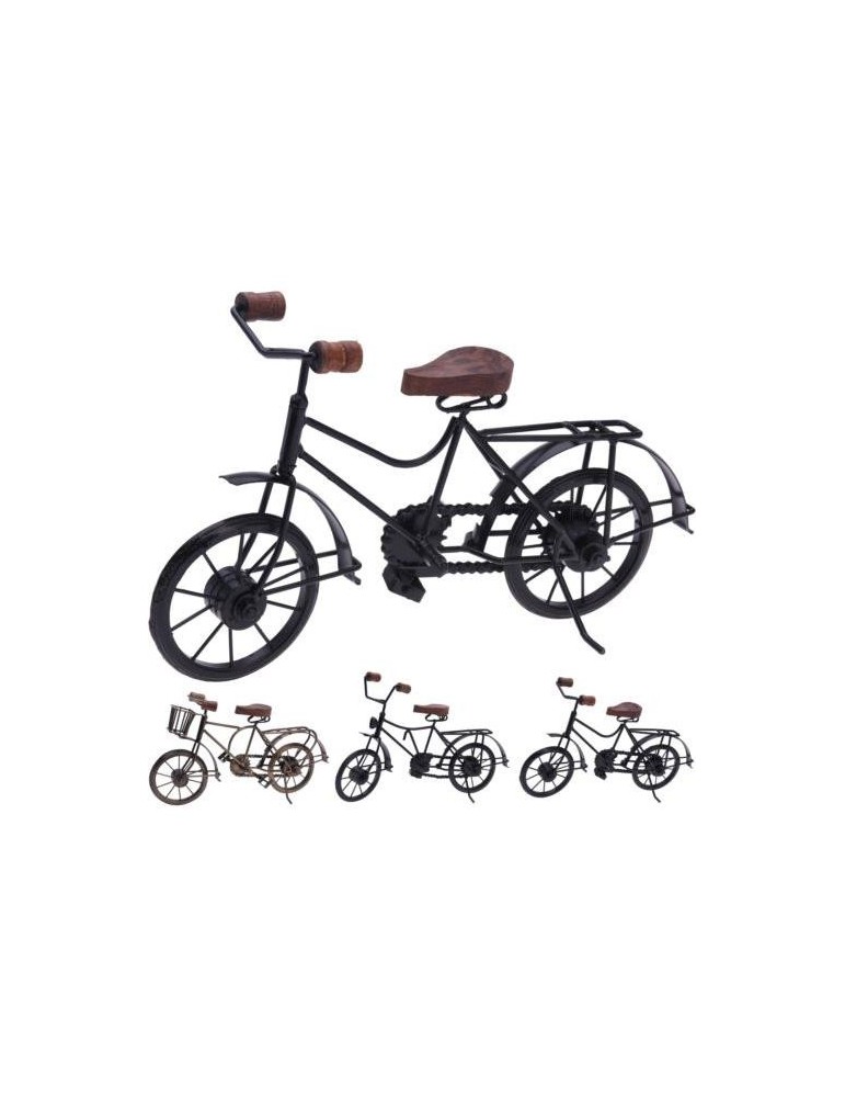 BICICLETA METAL DECORATIVA NEGRA 36CM A78100000