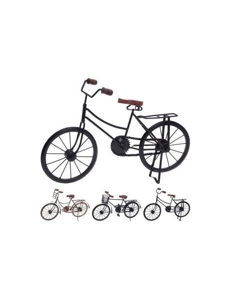 BICICLETA METAL DECORATIVA NEGRA 47CM A78100010