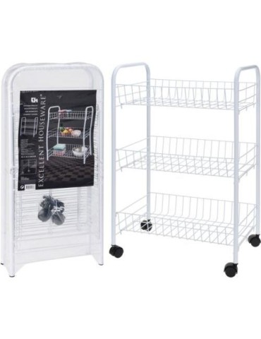 CARRITO COCINA METALICO 3 ESTANTES  101000970