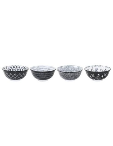 BOL PORCELANA SURTIDO 4 NEGRO 15CM 691901