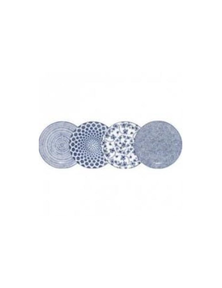 VAJILLA PORCELANA 12 PIEZAS AZUL 691700